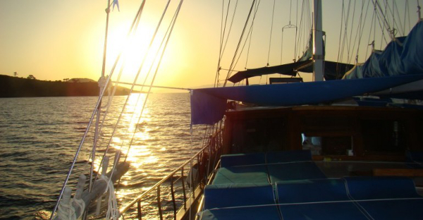 Pont au crépuscule